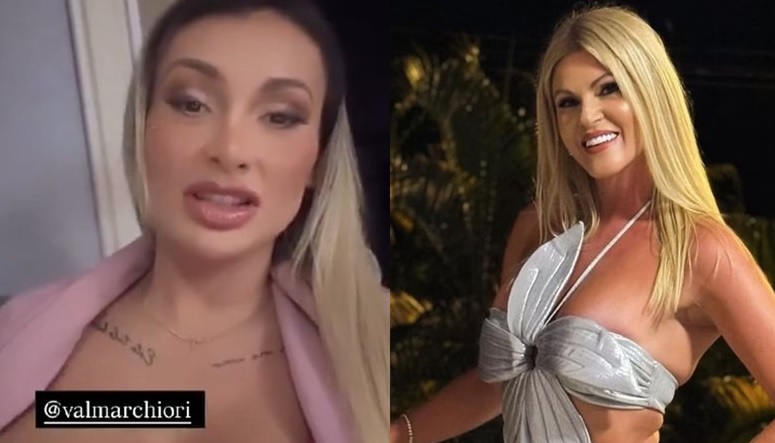Andressa Urach ataca Val Marchiori após ser chamada de aberração: ‘Tá devendo milhões’