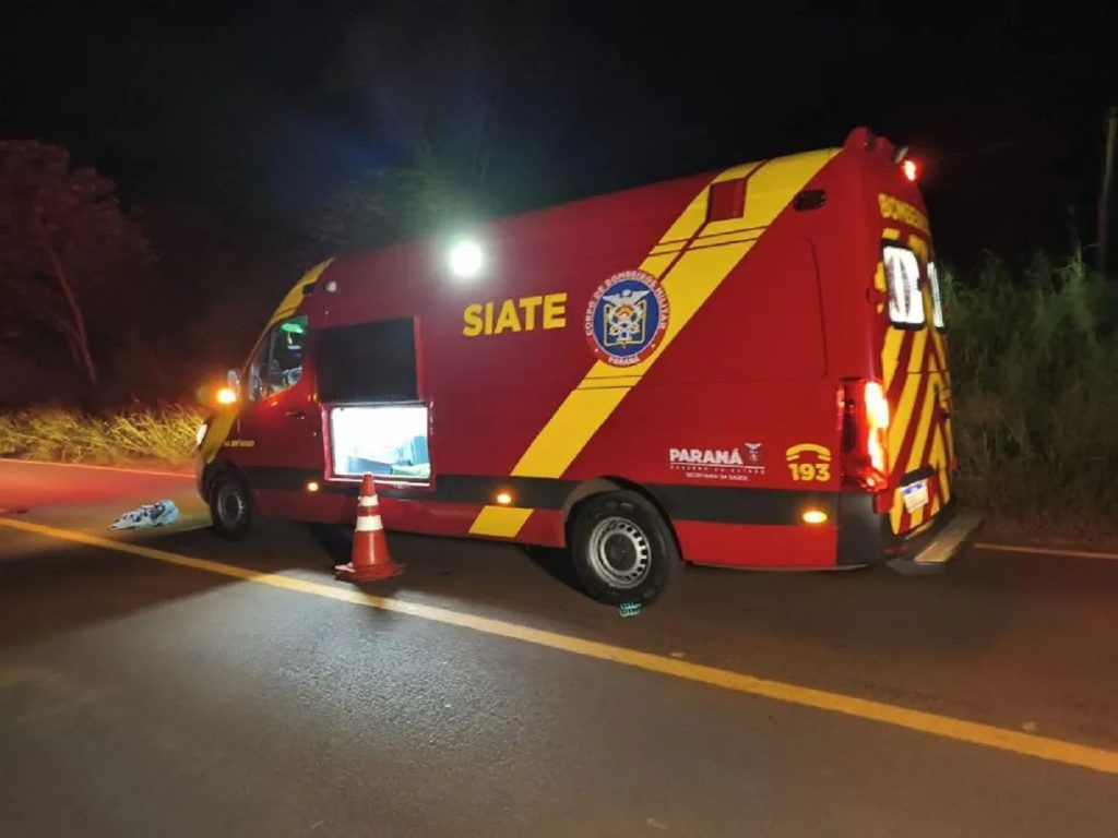 Homem de 35 anos morre atropelado na PR-491 em Marechal Cândido Rondon