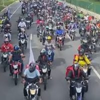 Imagem referente a SP: motofretistas fazem ato contra 