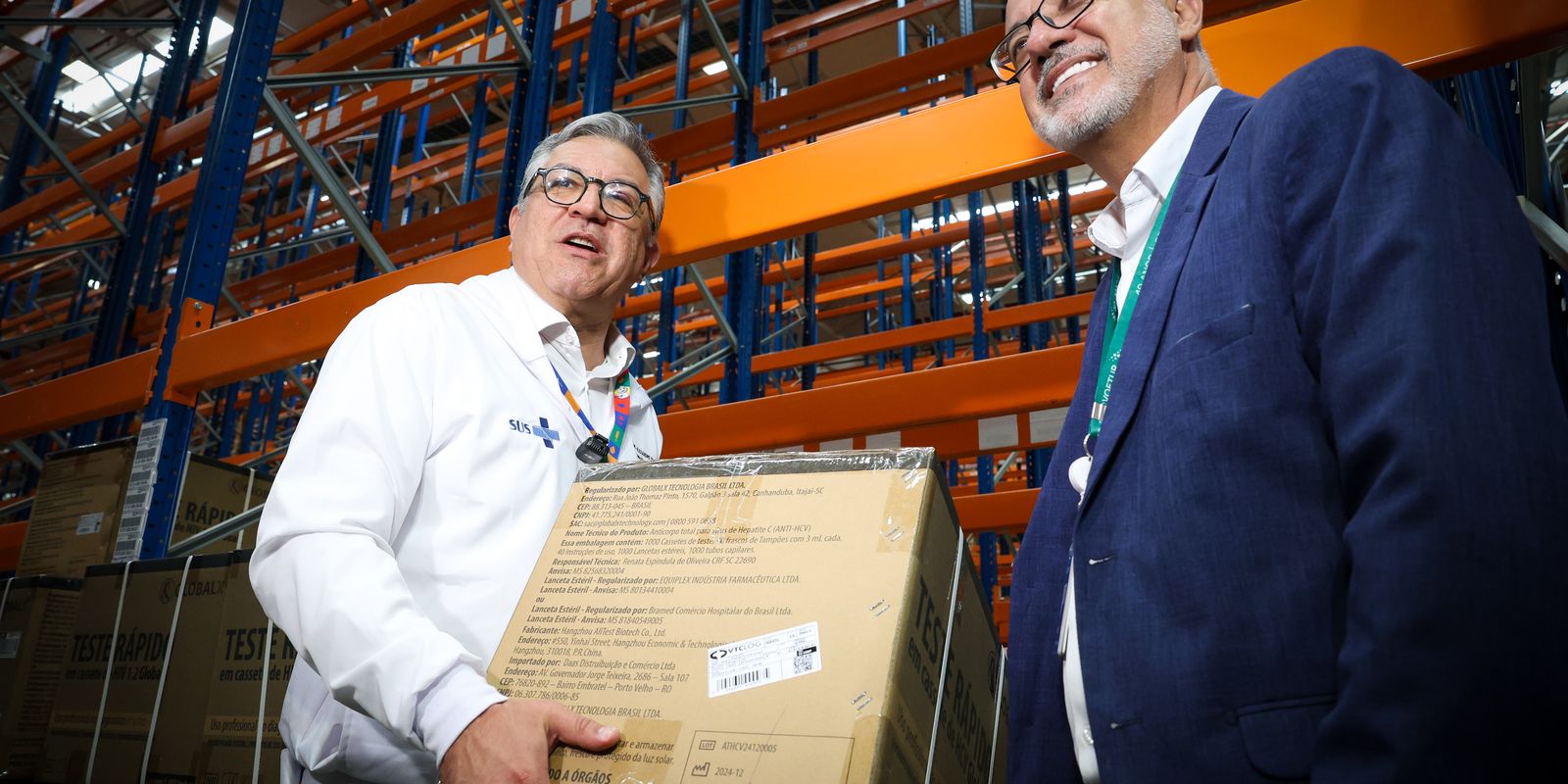 Ministério da Saúde recebe 1,3 milhão de vacinas contra a Covid-19 Ministério da Saúde recebe 1,3 milhão de vacinas contra a Covid-19