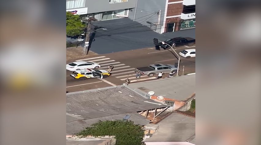 Com apoio do “Falcão 12”, PM recupera caminhonete Hilux roubada; veja as imagens aéreas
