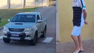 Jovem preso com caminhonete Hilux roubada é levado à 15ª SDP