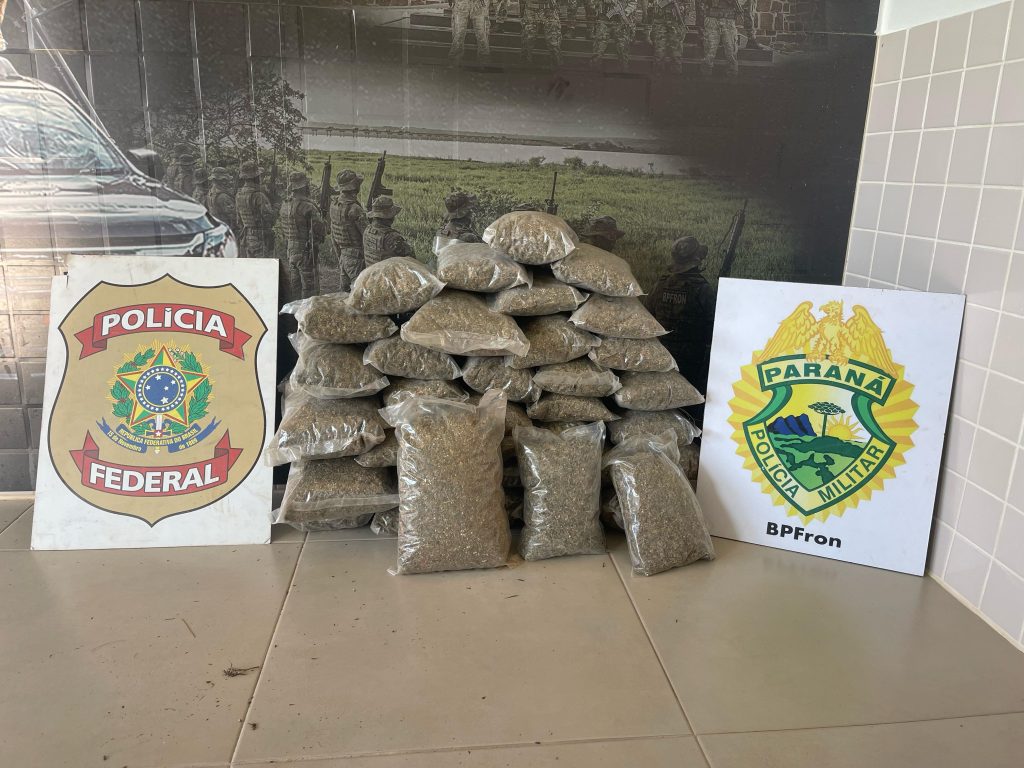 Operação conjunta resulta em grande apreensão de drogas em Guaíra