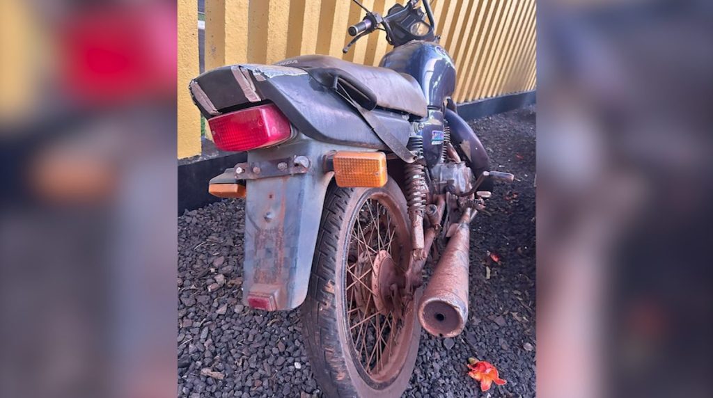 “Motociclista” de 14 anos é apreendido ao tentar fugir da PM em Santa Helena