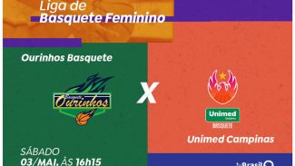 Basquete feminino: Ourinhos e Unimed Campinas enfrentam-se no sábado