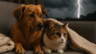 Como lidar com pets que têm medo de fogos ou trovões e proteger seu emocional