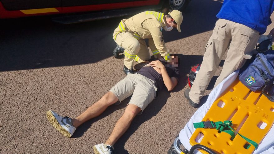 Motociclista é vítima de acidente de trânsito no Parque São Paulo