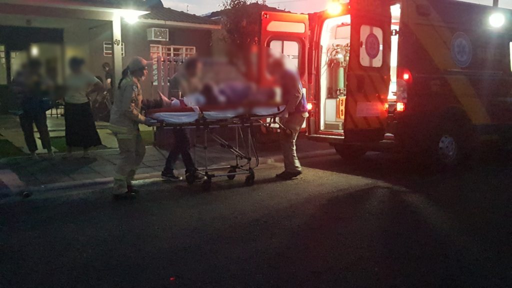 Idoso de 80 anos sofre queda e fica ferido no Bairro Parque Verde em Cascavel