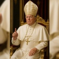 Imagem referente a Donald Trump “lança candidatura” a Papa às vésperas do conclave; Entenda