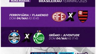TV Brasil transmite dois jogos do Brasileirão Feminino neste domingo