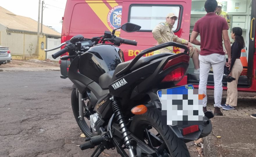 Motociclista sofre acidente de trânsito no Maria Luiza
