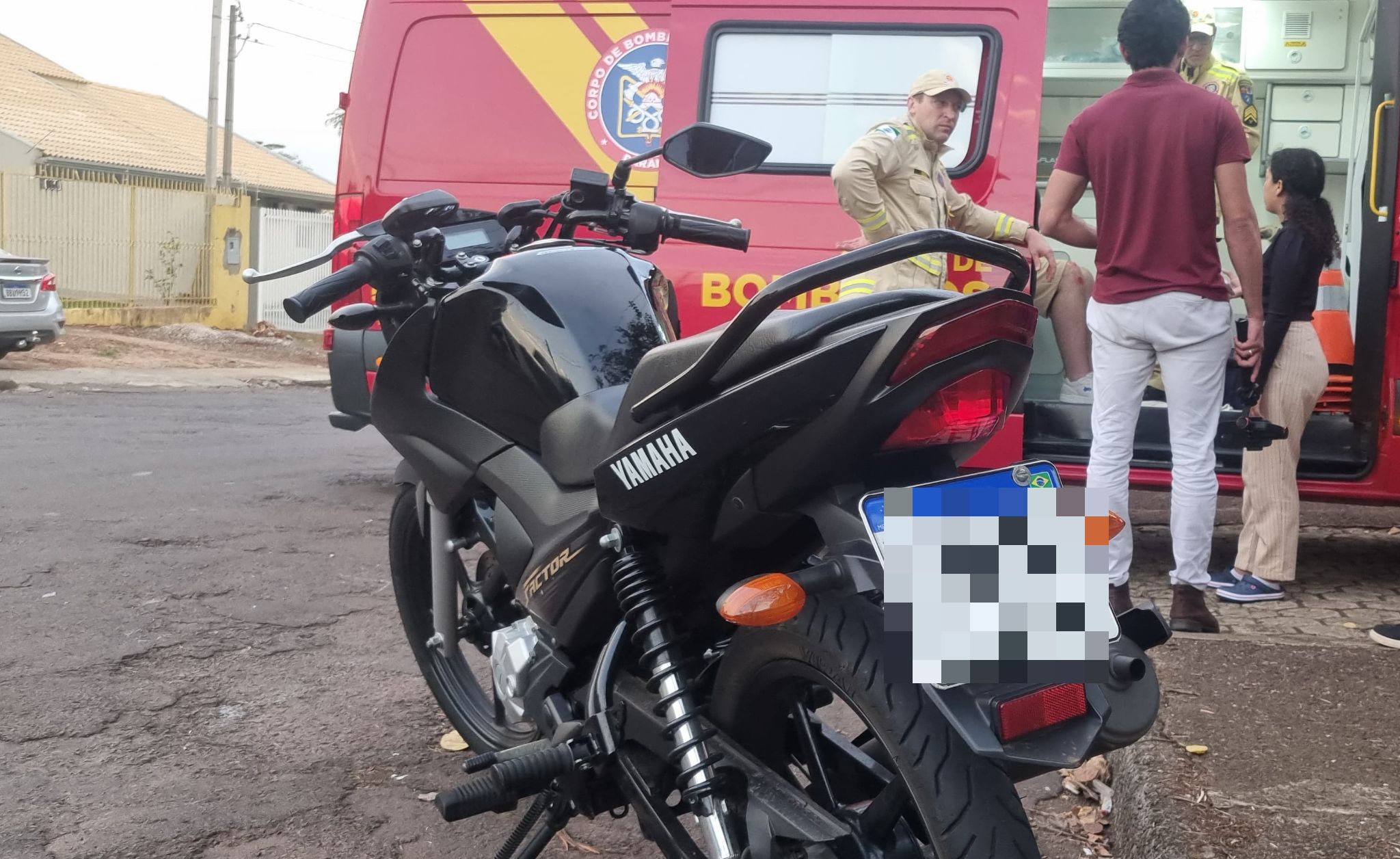 Motociclista sofre acidente de trânsito no Maria Luiza