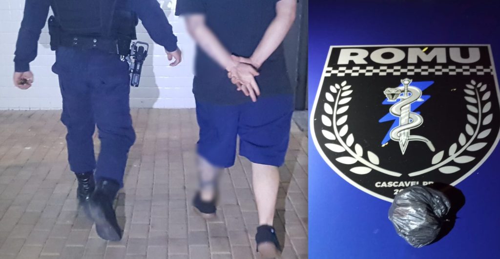 Motorista vê viatura da GM, dispensa maconha pela janela, mas acaba preso no Bairro Periolo