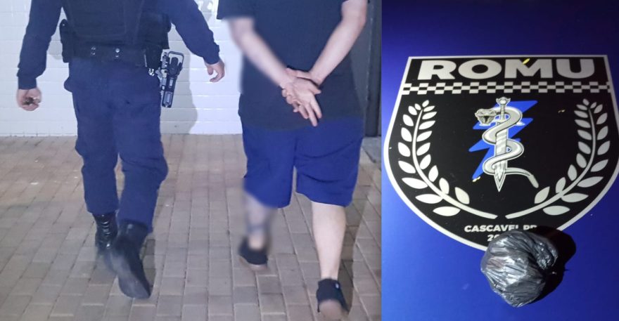Motorista vê viatura da GM, dispensa maconha pela janela, mas acaba preso no Bairro Periolo