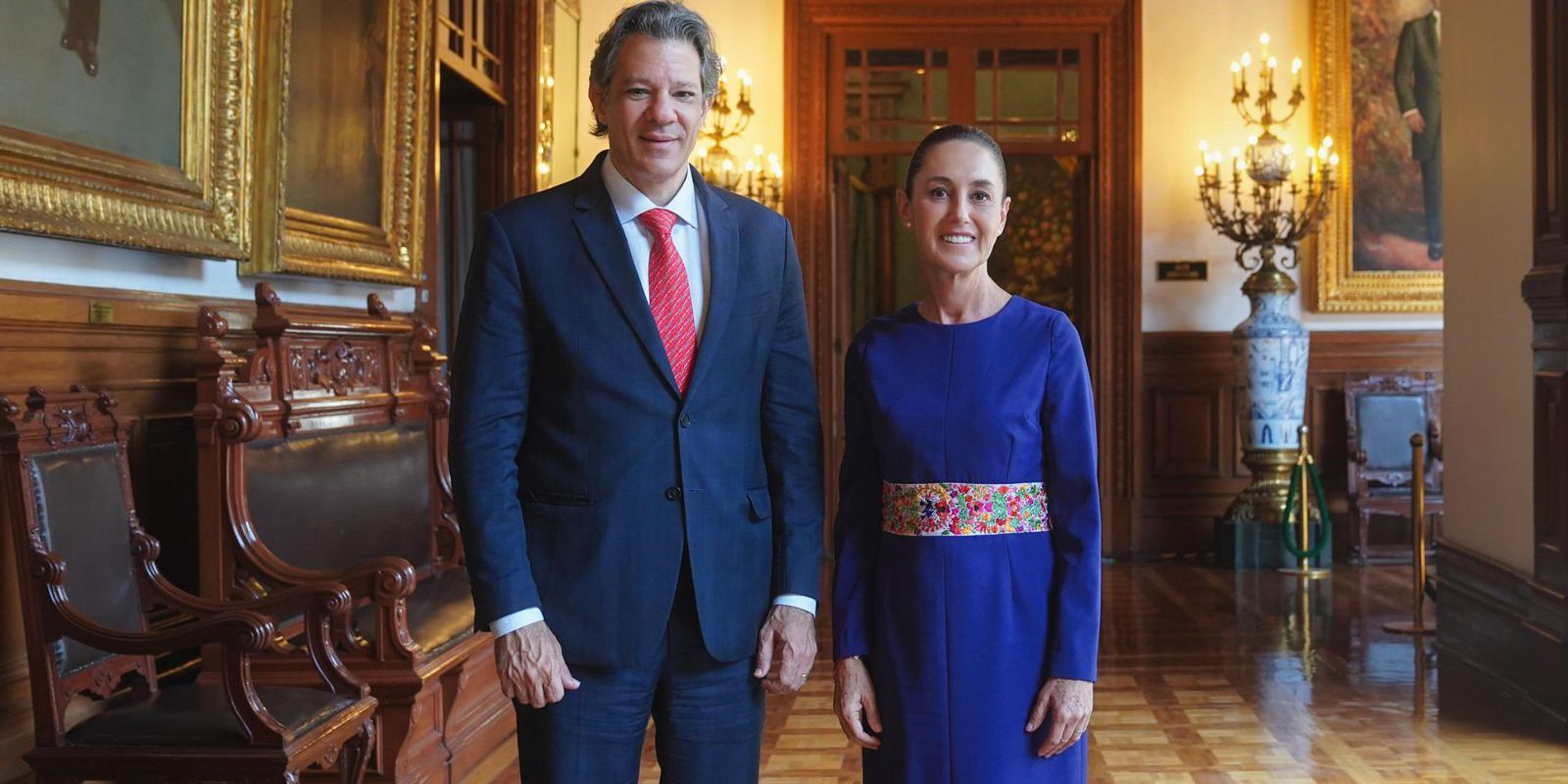 Haddad conversa com presidenta do México sobre relações econômicas Haddad conversa com presidenta do México sobre relações econômicas