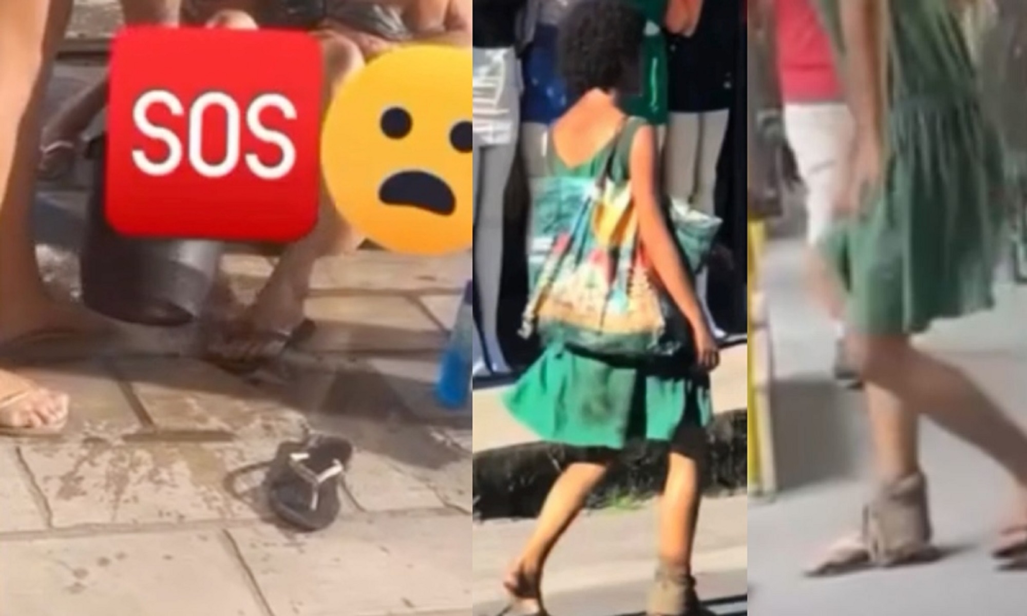 Populares se unem e dão banho em "Mulher do pé podre" no Centro Populares se unem e dão banho em "Mulher do pé podre" no Centro