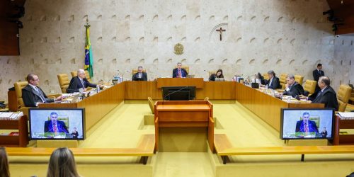 Dino e Mendonça têm discussão acalorada durante sessão do STF Imagem referente a Dino e Mendonça têm discussão acalorada durante sessão do STF