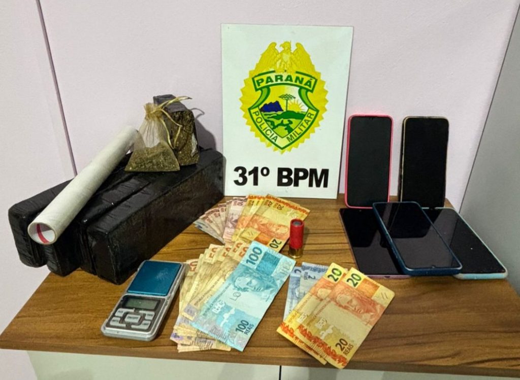 Quatro são presos em ação da PM contra o tráfico em Nova Aurora