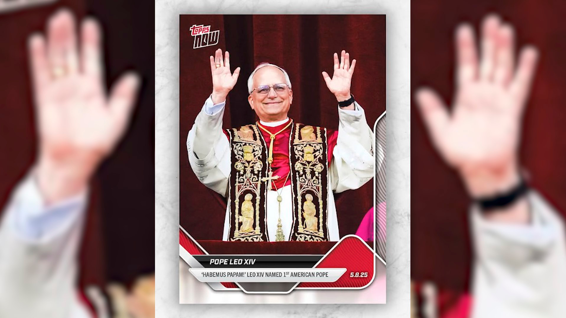 Papa Leão XIV ganhará card colecionável exclusivo; apenas 267 unidades serão disponibilizadas