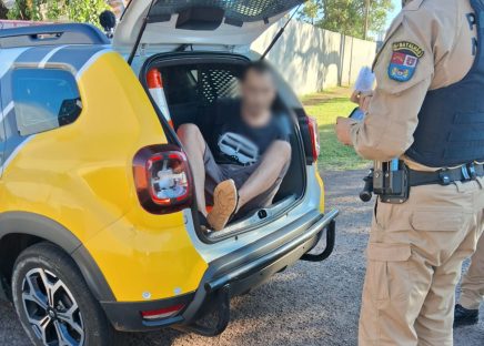 Imagem referente a Polícia Militar trabalha rápido e prende assaltante no Maria Luiza