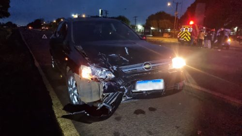 Imagem referente a Colisão traseira entre Kwid e Astra mobiliza Siate na rodovia BR-369 em Cascavel