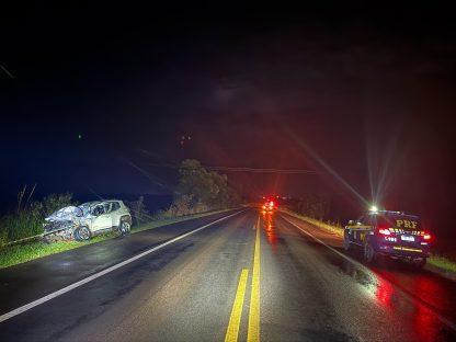 Acidente grave em Candói: colisão na BR-373 resulta em morte de motorista Imagem referente a Acidente grave em Candói: colisão na BR-373 resulta em morte de motorista