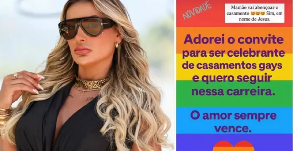 Nova profissão? Andressa Urach revela que deseja seguir carreira celebrando casamentos gays