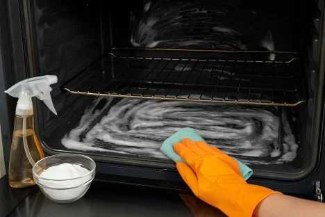 Como limpar forno elétrico com bicarbonato e vinagre sem esforço Imagem referente a Como limpar forno elétrico com bicarbonato e vinagre sem esforço