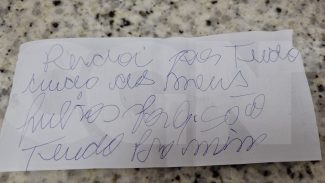 Carta com tom de despedida é atribuída à mulher socorrida em estado grave na BR-277