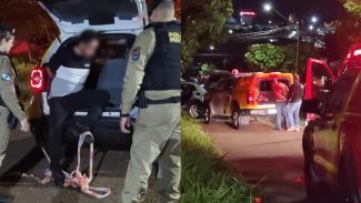 Dupla suspeita de tentativa de homicídio no Centro é presa após perseguição policial no bairro Santa Felicidade Dupla suspeita de tentativa de homicídio no Centro é presa após perseguição policial no bairro Santa Felicidade