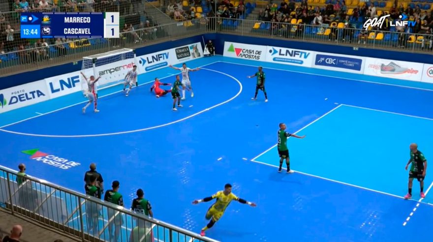 Cascavel Futsal empata com o Marreco fora de casa pela Liga Nacional; veja os gols