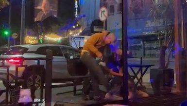 Imagem referente a Vídeo registra momento em que homem é espancado e baleado no Centro de Cascavel