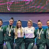 Imagem referente a Ginástica Rítmica: Brasil fecha etapa da Copa do Mundo com três ouros