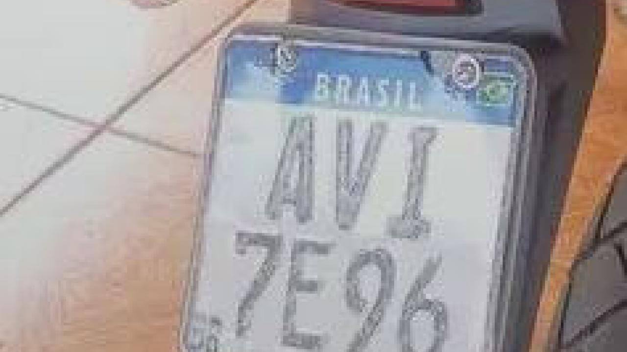 Foi perdido uma placa de Moto no bairro Nova Cidade