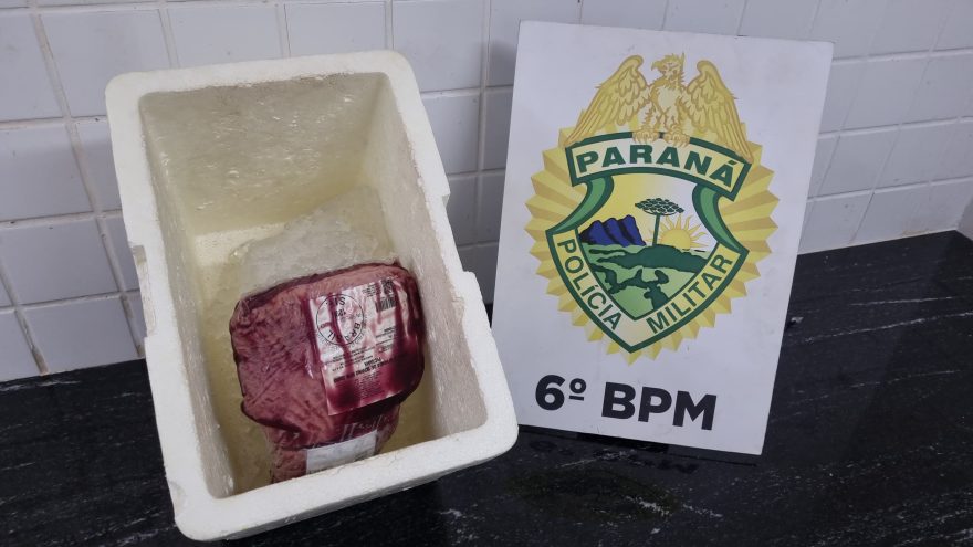 Ladrão tenta furtar picanha para o almoço, mas vai comer marmita na cadeia