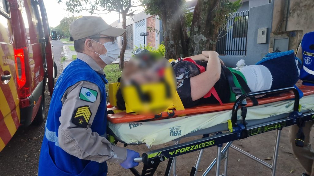 Mulher sofre queda no Bairro São Cristóvão e fica ferida