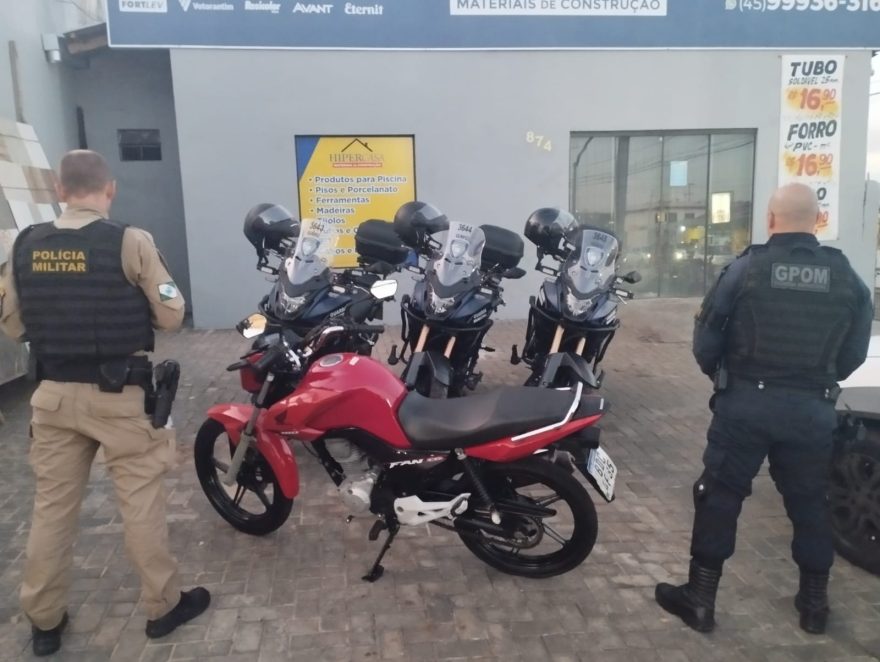 Forças de segurança unidas: motocicleta adulterada resulta em apreensão e detenção
