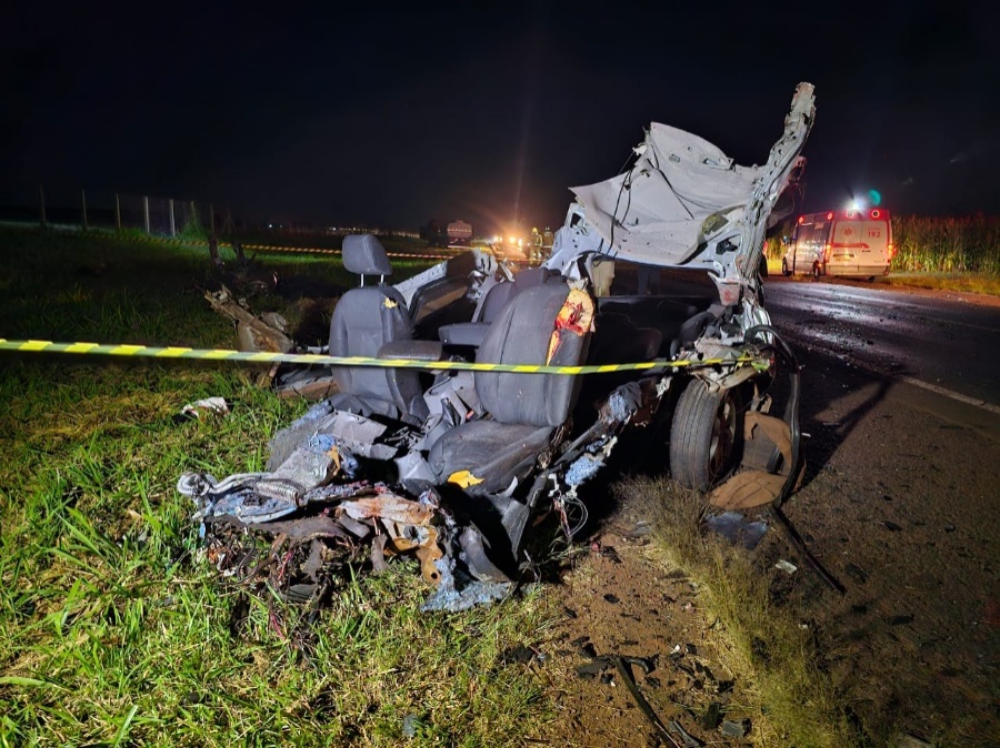 Jovem de 19 anos morre em colisão frontal na PR-182, perto do Aeroporto de Toledo