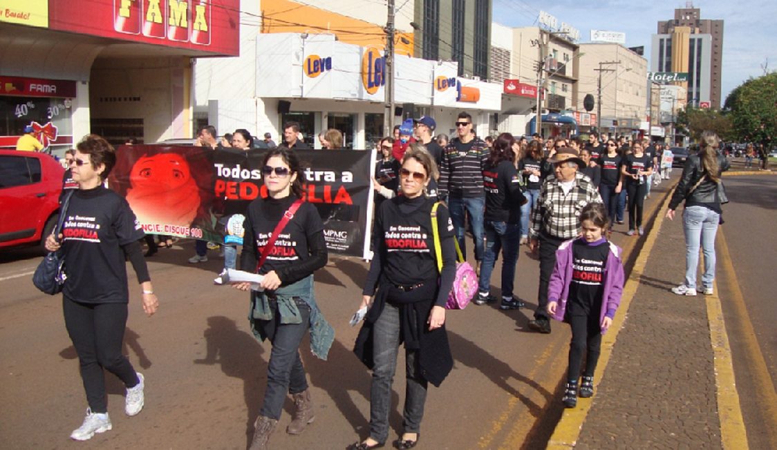 Caminhada contra a pedofilia será realizada em Cascavel neste sábado