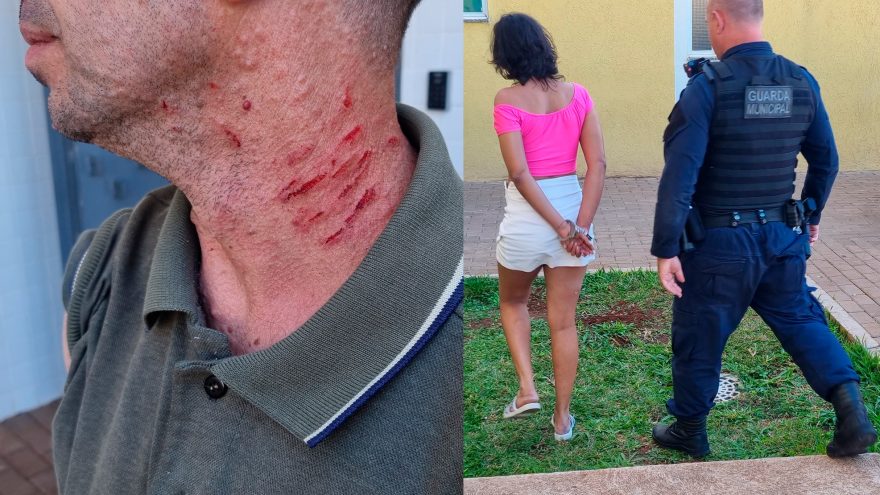 Mulher é presa pela GM após “carcar as unhas” no namorado em Cascavel