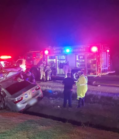 Imagem referente a Morre ocupante do Siena envolvido em grave acidente na BR-277, em Santa Tereza do Oeste