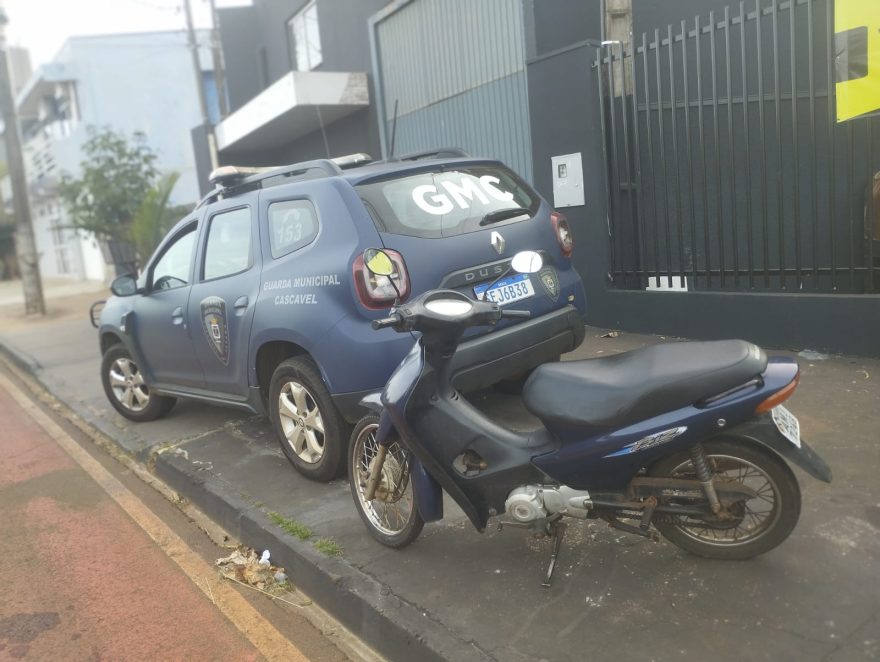 Em ação rotineira, Guarda Municipal recupera mais uma moto com registro de furto em Cascavel