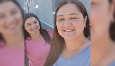 Imagem referente a Irmãs Graziele e Daniele Jusviak, de 31 e 34 anos, morrem em grave acidente na PR-466