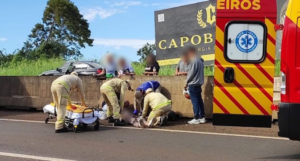 Jovem morre após grave acidente de moto na BR-277 Jovem morre após grave acidente de moto na BR-277
