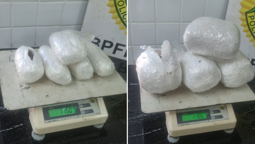 Jovem é detido pelo BPFron com pacotes de maconha e haxixe na entrada de Cascavel
