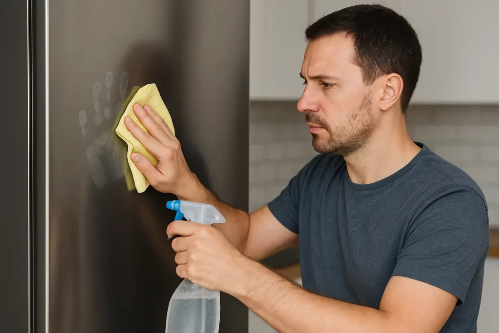 Como tirar marcas de dedo da geladeira inox sem deixar manchas