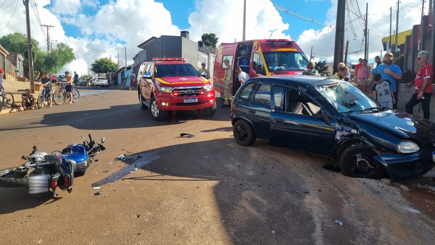 Motociclista é socorrido em estado grave após forte acidente no Tarumã