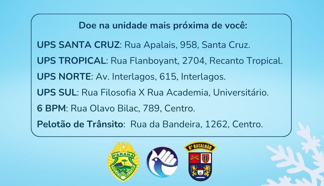 Doe Calor, Receba Amor: Campanha do Agasalho aquece inverno em Cascavel