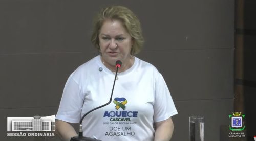 “Aquece Cascavel”: Primeira-dama pede doações para aquecer o inverno dos mais carentes