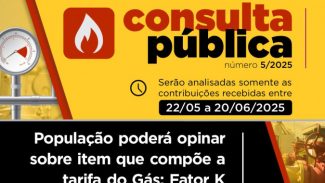Agepar abre consulta pública para a população opinar sobre item que compõe a tarifa do gás